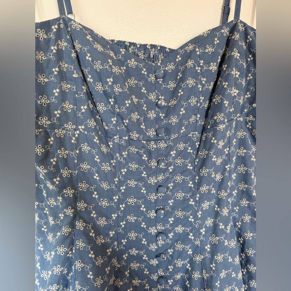 TAYLOR SWEETHEART Neckline embroidered A-Line MIDI Dress Size 12 - Picture 8 of 13